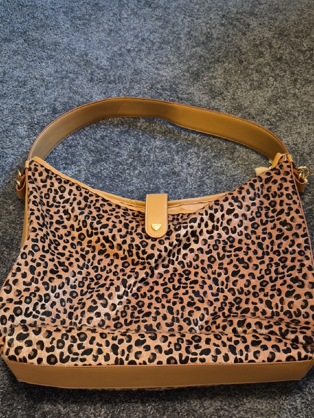 Nwot Stoney Clover Lane Leopard Hobo Bag